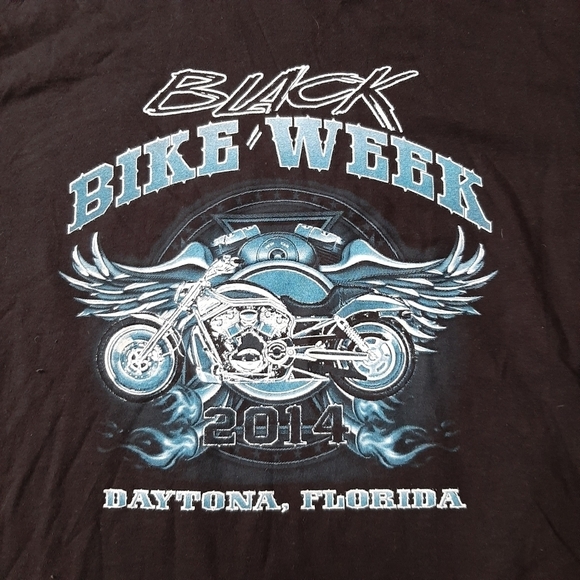 Black Bike Week Daytona 2014 T Shirt - Picture 5 of 6